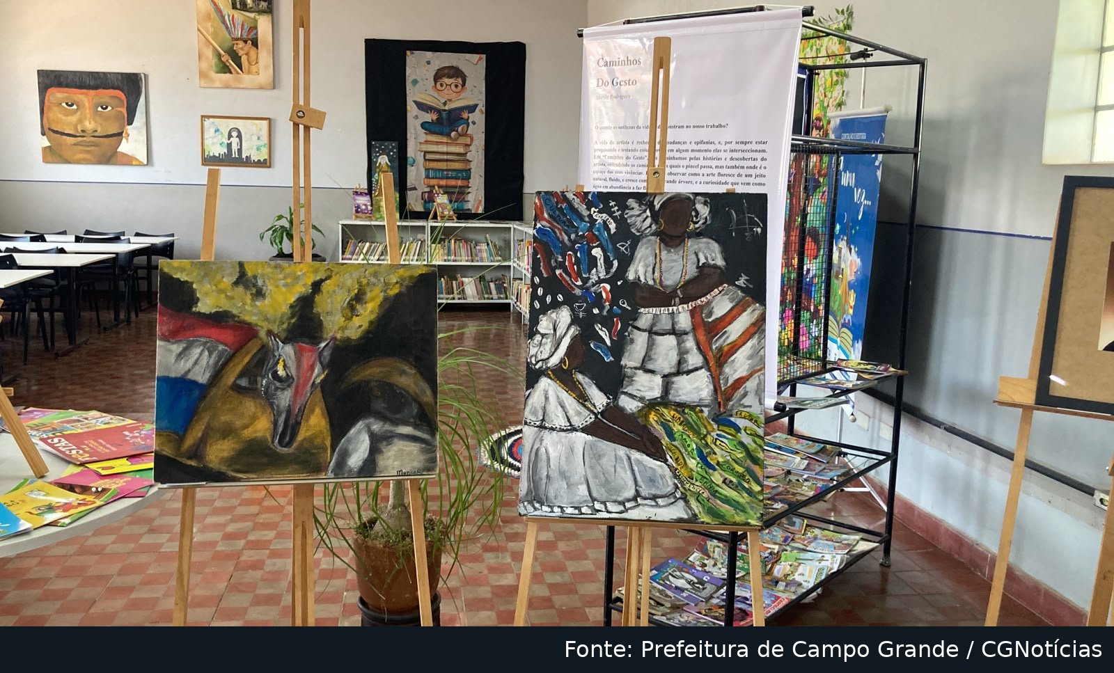 Biblioteca Municipal oferece exposição gratuita sobre identidade e ancestralidade brasileira