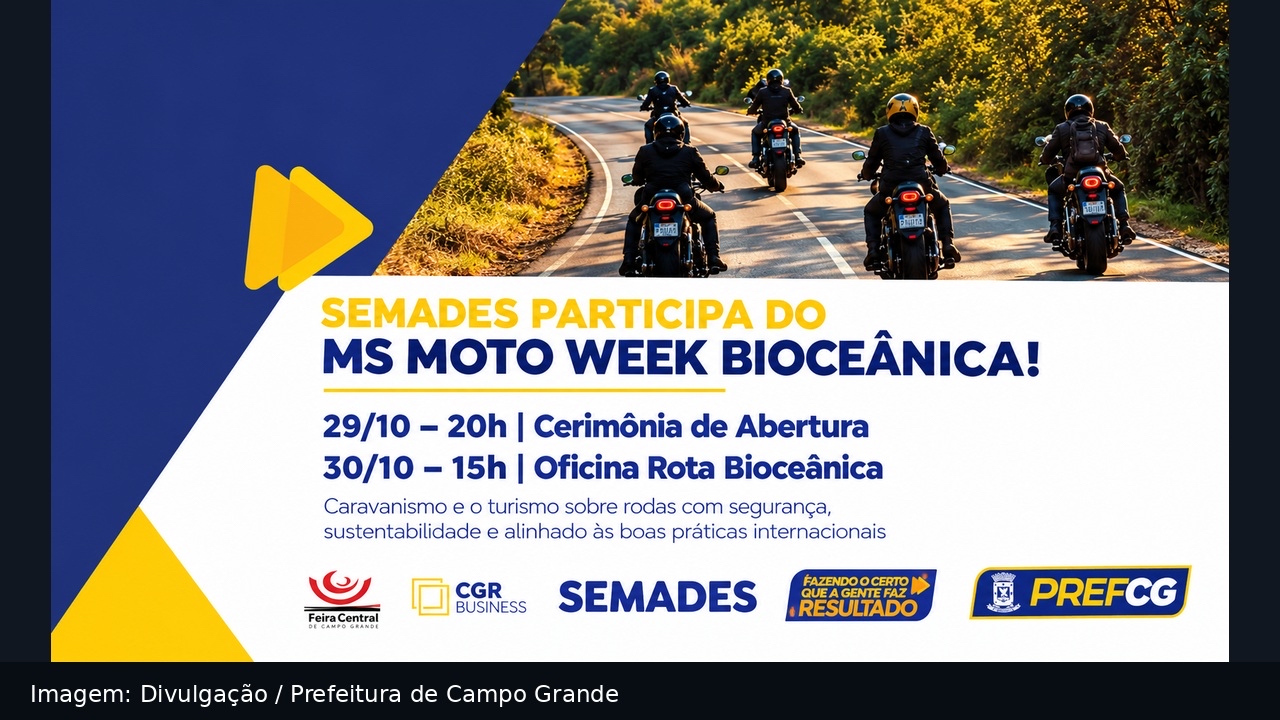 MS Moto Week Bioceânica começa nesta quinta-feira na Feira Central
