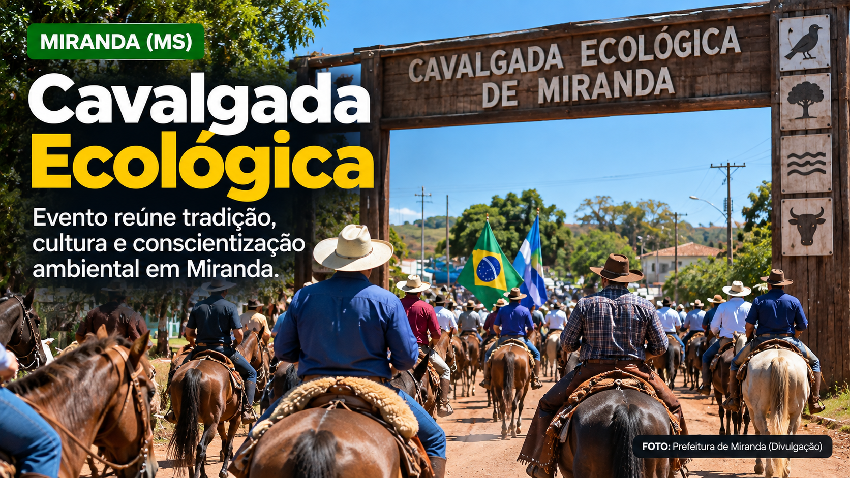 Cavalgada Ecológica de Miranda passa a integrar calendário oficial de eventos de Mato Grosso do Sul