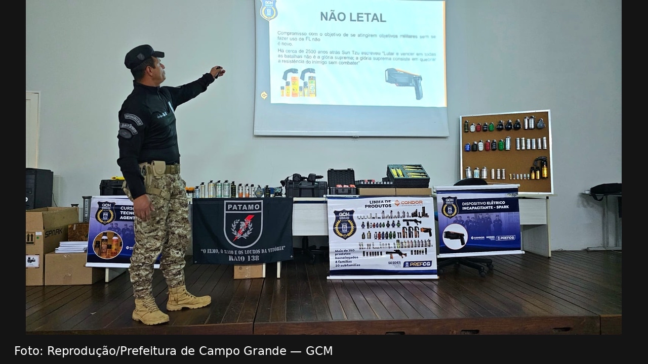 Formação de novos guardas de Campo Grande inclui uso proporcional da força