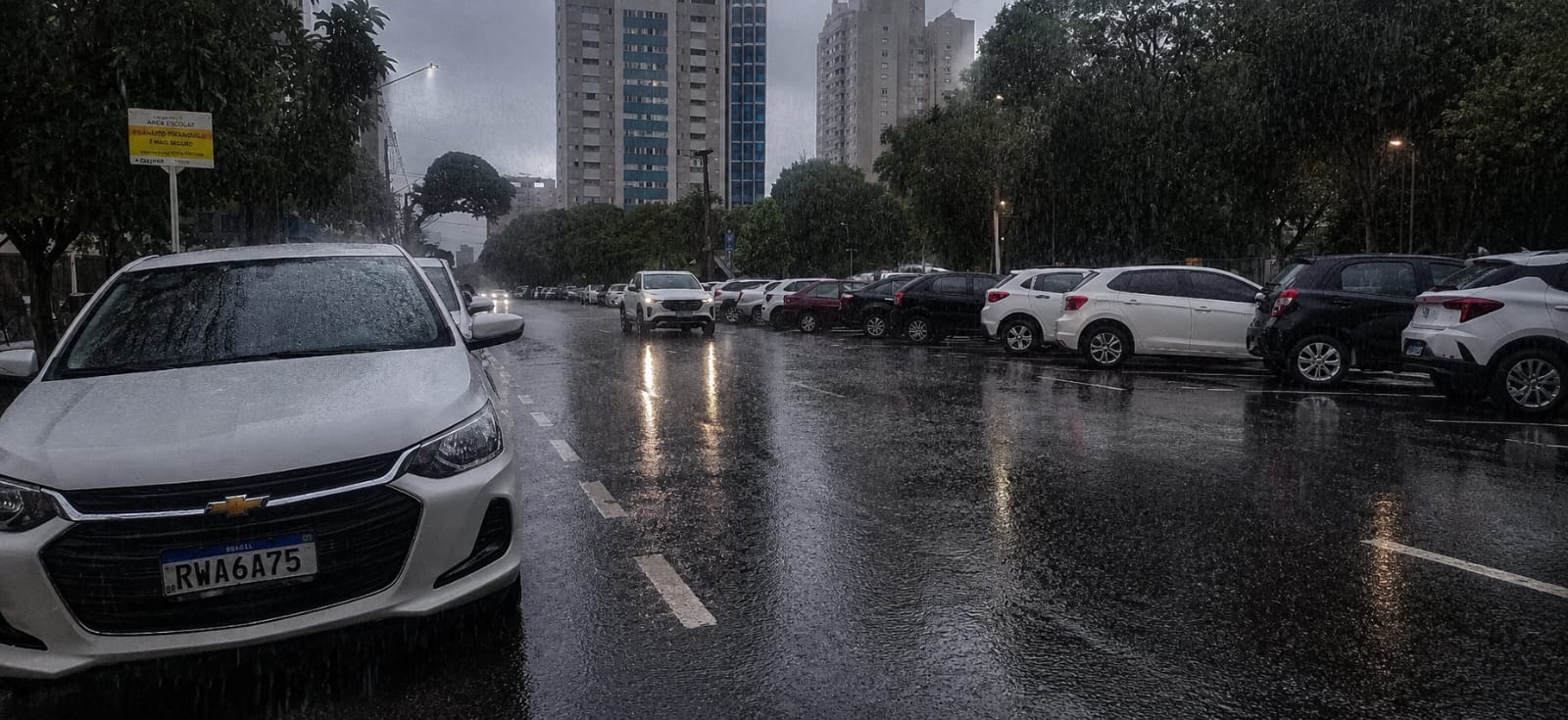 Campo Grande passa o sábado sob alerta de tempestades e possibilidade de granizo