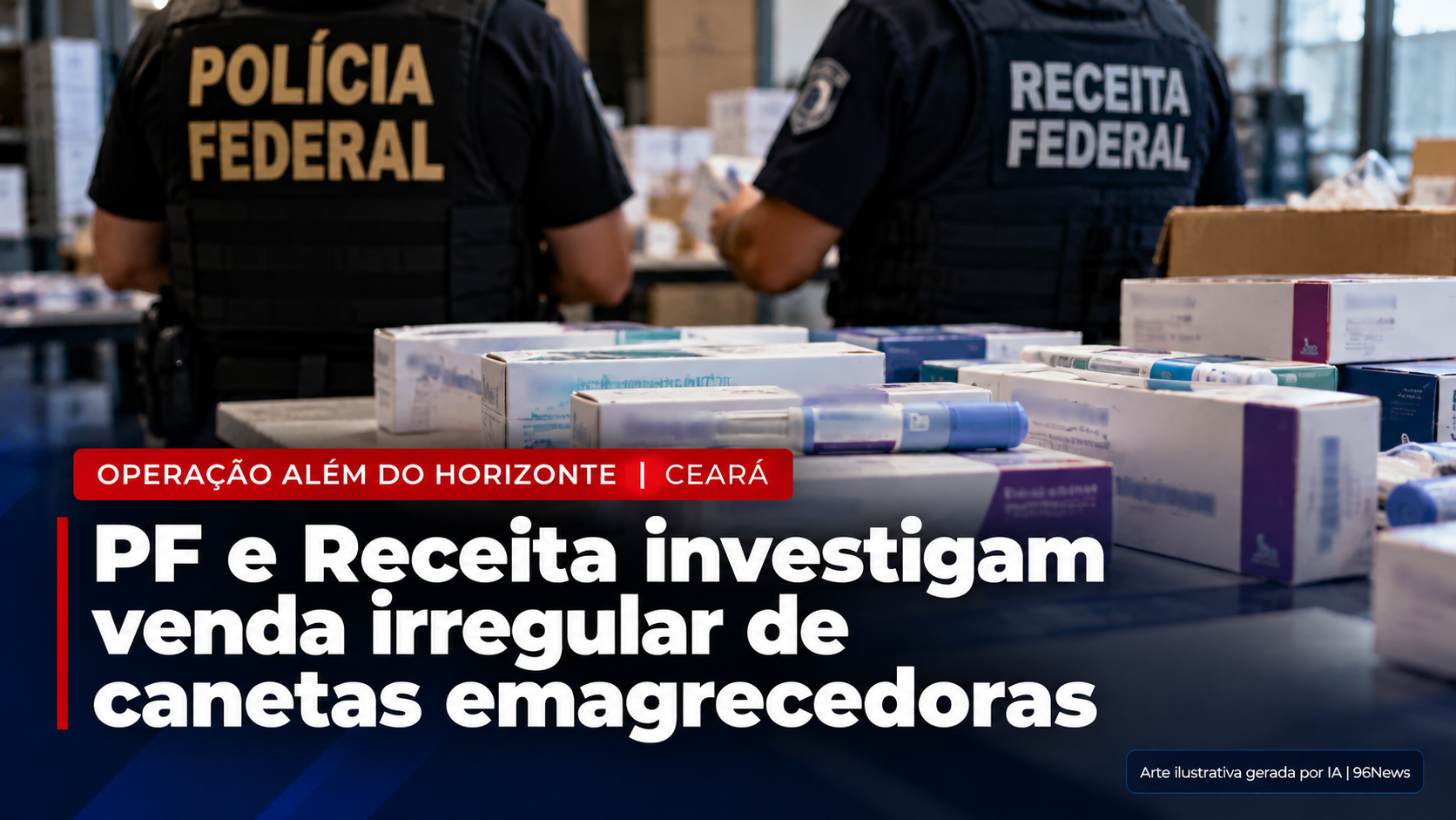 Receita Federal e Polícia Federal investigam comércio irregular de medicamentos para emagrecimento no Ceará