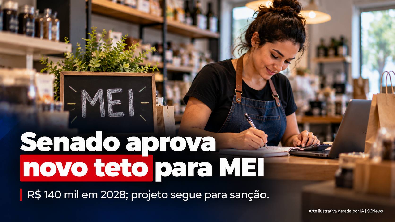 Projeto que amplia faturamento do MEI para R$ 140 mil e prevê perdão de dívidas segue para sanção presidencial
